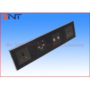 Intelligent Media Hub , Brushed Aluminum Alloy Mutimedia Wall Socket