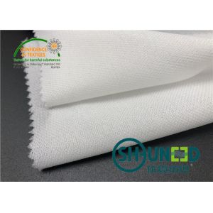 55GSM Fusible Woven Adhesive Liner /White Interlining In Garments