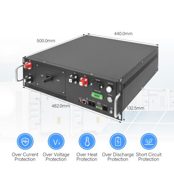 GCE 125A high voltage BMS(HV BMS) With DC/AC Dual Power Supply Master BMS With