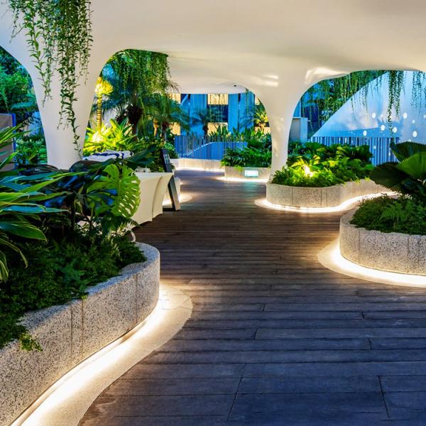 LED Linear light with outdoor waterproof exterior wall indoor living room ceiling 12V decoration Strip lights