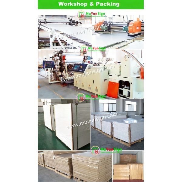 High Density Pvc Hard Board Multiple Thickness White Black Glossy Surface