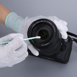 High Absorbent Camera Solvent Cleaning Swabs ESD Safe Handle Easy To Use