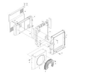 11NA-40230 11N9-43020 11NA-43030 11NA-43031 Hyundai R320LC-7 R360LC-7 Radiator