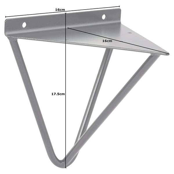 Shelf Bracket Pair of Prism Wall/Display Shelves DIY Shelf Concept with Screws and Now