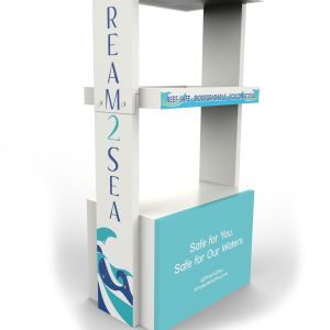 Custom Logo Cosmetic Display Stand Skin Care Acrylic Makeup Display Stand