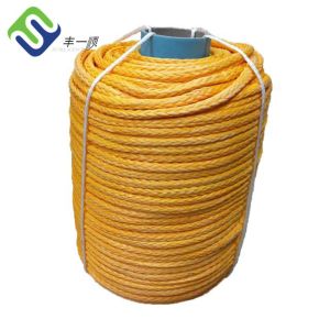 80mm Orange 12 Strand UHMWPE Rope Synthetic Braided Rope