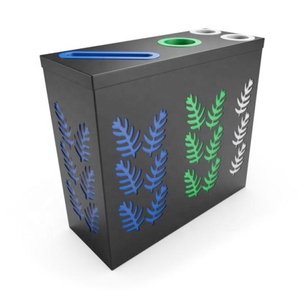 Buy Stainless Steel Touchpad 45gal Multi Compartment Trash Can at wholesale prices