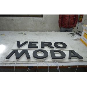 Free Standing Backlit 3D Letters , 6500K Reverse Channel Letter Signs
