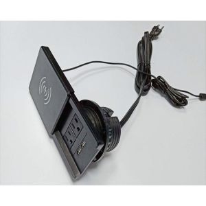 China Creative Multi - Function Conference Table Socket / Wireless Charging Socket on sale China Creative Multi - Function Conference Table Socket / Wireless Charging Socket on sale