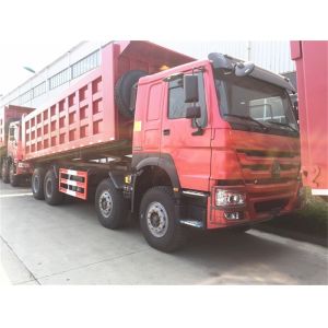 50 Ton 8x4 12 Wheeler 80km/H SINOTRUK Tipper Truck