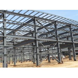 Q235 , Q345 Industrial Steel Buildings Prefab Light With Detailing And