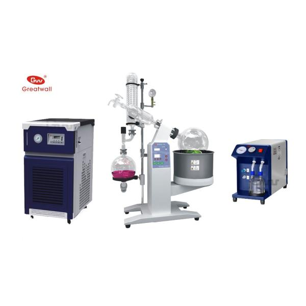 Zhengzhou Greatwall 5L Rotary Evaporator with Chiller & Diaphragm Pump