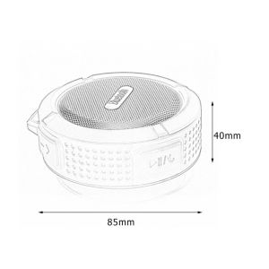 waterproof mp3 player C6 IP65 Waterproof Wireless Bluetooth Speakers Waterproof