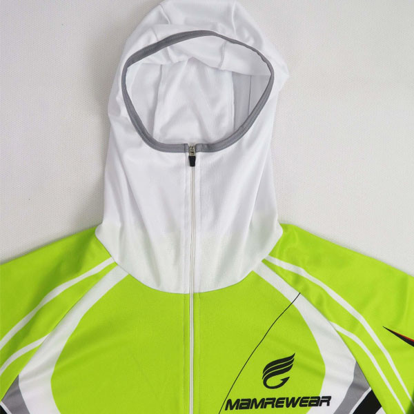 Hooded Uv Fishing Shirts / Fishing Team Jerseys Flat Bottom Waterproof