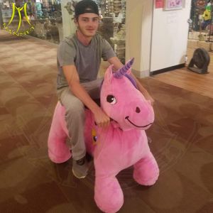 China Hansel amusement park ride with plush kids 4 wheel electric scooter whoelsale on sale