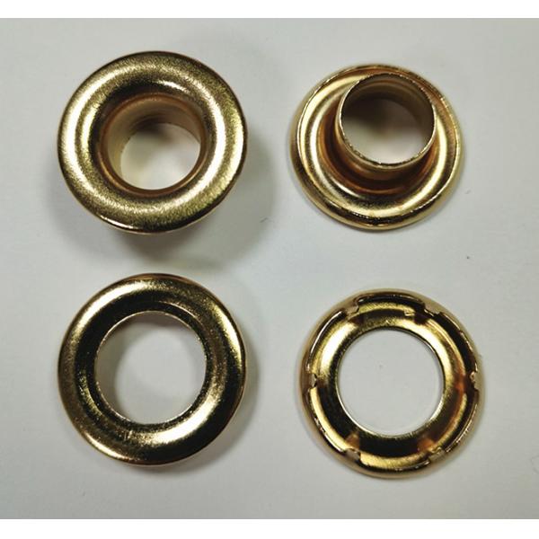 Factory Wholesale Thickened High Quality Brass Metal Eyelet With Prong Tent Canvas Clothing Eyelet