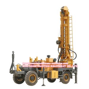 China 400m Trailer Mounted Rotary Hydraulic Water Well Drilling Rig on sale