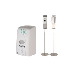 Quality Hospital Sanitizer Dispenser Stand , White Stand Alone Hand Sanitizing Stations for sale