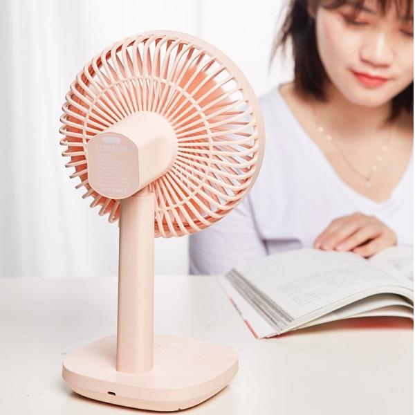 Buy DC5V Rechargeable Table Fans Bedroom Battery Operated Desk Fan at wholesale prices