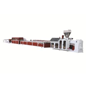 Quality Jwell easy operation pvc wallboard/ fast loading wallboard plastic profile extrusion line for sale