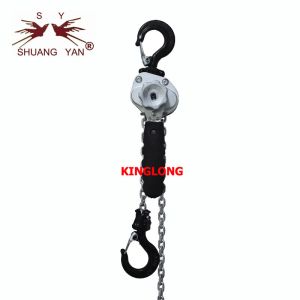 0.25 Ton Double Ratchet Pawl Aluminum Lever Chain Hoist With Tool Bag