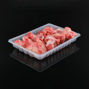 Transparent Disposable Frozen Food Packaging Trays For Chicken Meat Beef