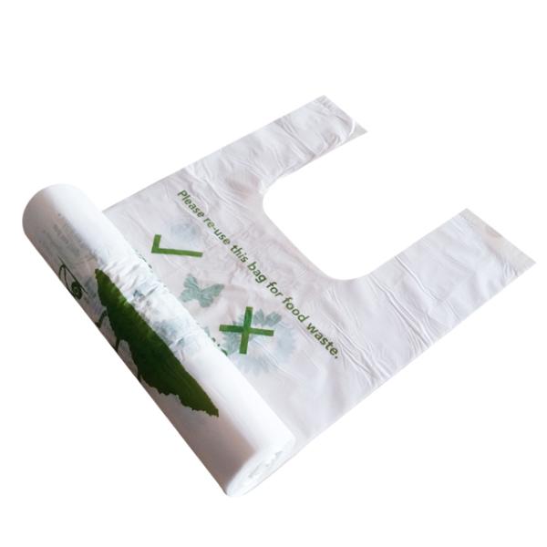 drawstring 100% eco friendly direct manufacturing factory compostable garbage bags on roll, Sealing & Handle and Customi