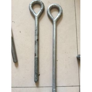 Galvanized Oval Eye Bolts 3/4" transmission line hardware