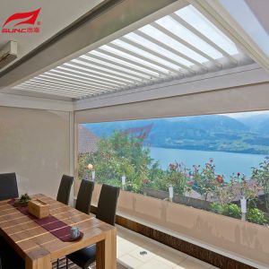 Aluminum Motorized Louvered Pergola Waterproof Awning 4 X 6mm