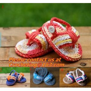 Slippers Baby crochet shoes crochet Cotton Crochet monkey Slippers Houseshoes