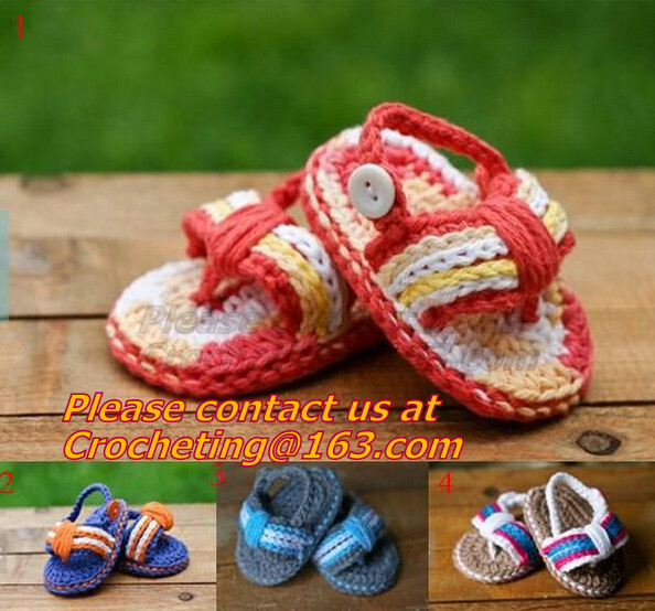 Slippers Baby crochet shoes crochet Cotton Crochet monkey Slippers Houseshoes