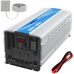 Giandel 4000W 24V Pure Sine Wave Inverter 1.5Amps With Four AC Outlets