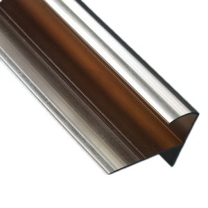 Surface Machined Gold Polished 6m Wardrobe Aluminum Profiles