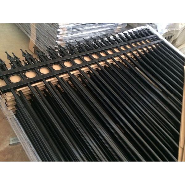 High quality galvanized garrison steel picket fence for sale/manufacture price