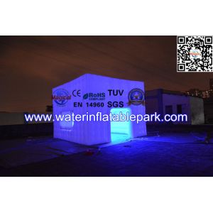 Attractive Rent Wedding Tent Lighting LED Structure / Inflatable Cube Tent