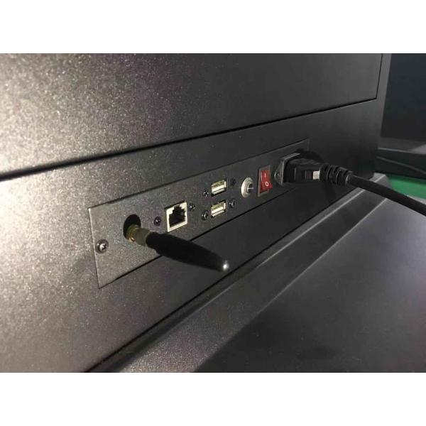 Hotel Lobby Floor Standing Digital Signage Security Anti Theft Streamlined Body