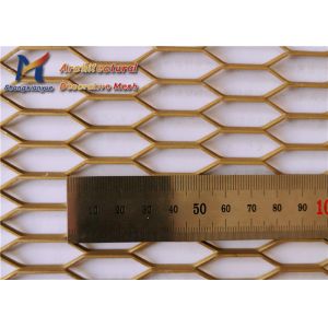 2.5mm 3m Aluminium Expanded Metal Mesh Fluorocarbon Spraying