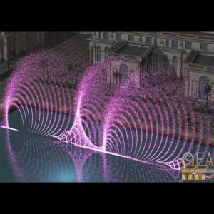 Seafountain design water fountain with landscaping led light