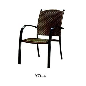 China Factory Cast aluminum outdoor furniture with BBQ grill IN fimaly day (YO-4)