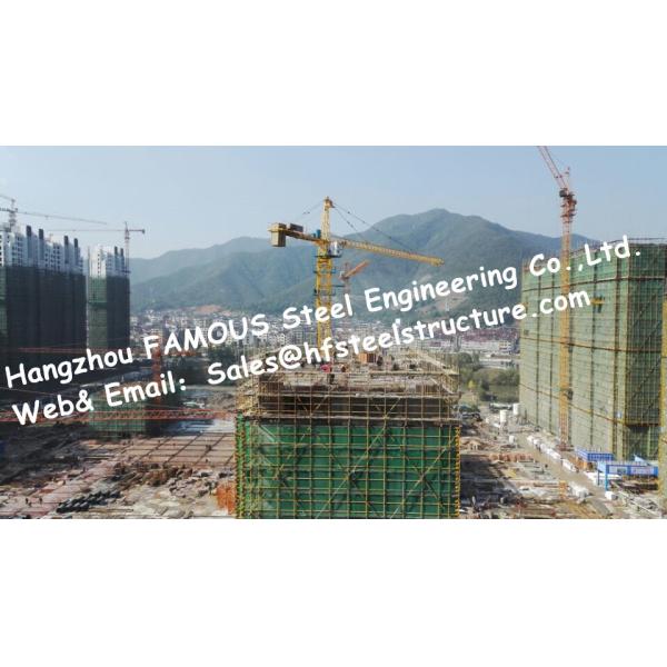 Structural Skeleton Framed Pre Engineered Steel Buildings Hot Galvanized Surface