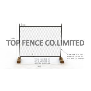 Environmental Temporary Site Fence Panels / Chain Link Fence Construction
