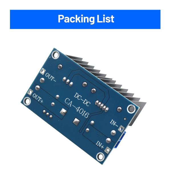 CA-4016 8A 200W Board Mount DC-DC Converter XL4016 4-40V to 1.25-36V PWM Adjustable Step-Down Module 200W 8A Converter
