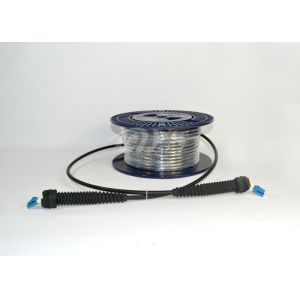 Outdoor NSN Jumper with bent boot G657A1Optical Fiber Patch Cord Duplex fiber LC