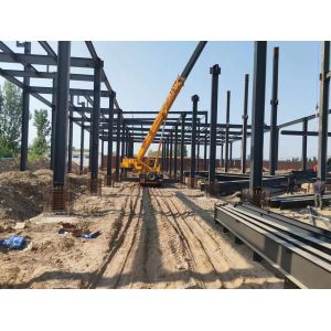 Sound Insulation Q345 Prefabricated Metal Warehouse Steel Structure Building