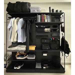 Shelves with hook retail display rack