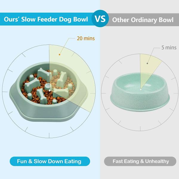 Interactive Slow Feeder Bowl Anti Chocking For Small Medium Dogs