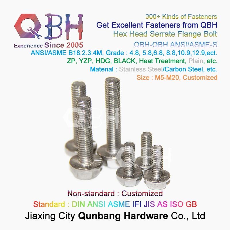 Hexagonal Flanged Bolt with Serrationn