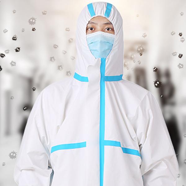 Buy Disposable Surgeon Gown Anti Epidemic Antibacterial Plastic Closures Isolation Suit at wholesale prices