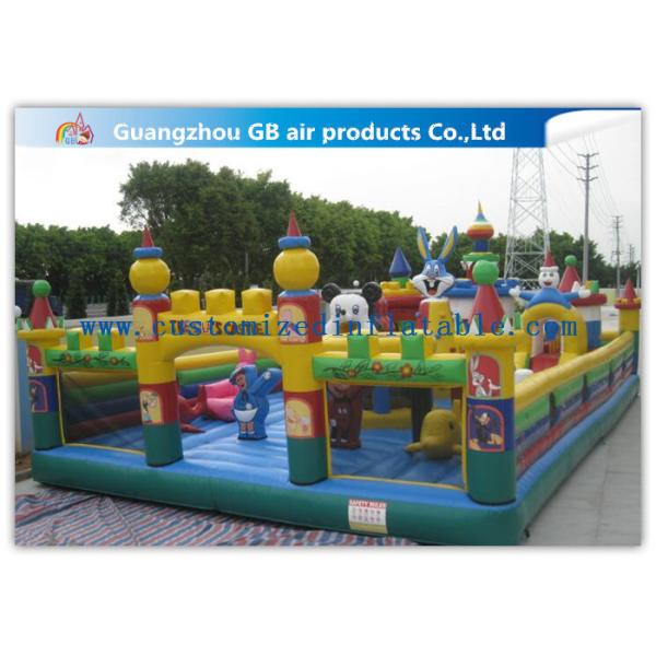 Buy Mickey Theme Inflatable Amusement Park with bounce House For Party 15 * 8m at wholesale prices