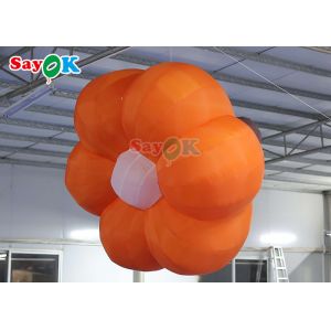 2m Oxford Fabric Custom Inflatable Flowers With LED Light